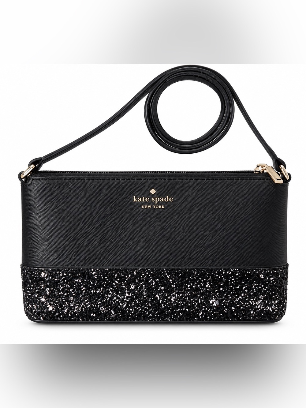 kate spade Black Glitter Accent Crossbody Bag